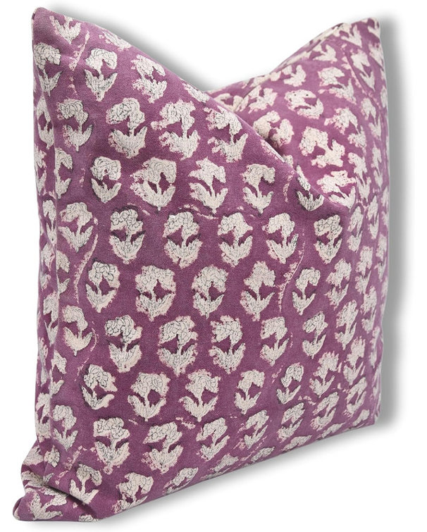 Wildon Home® Bendetta Floral Cotton Indoor/Outdoor Pillow Cover Wayfair